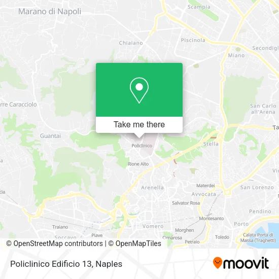 Policlinico Edificio 13 map