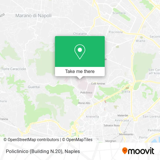 Policlinico (Building N.20) map