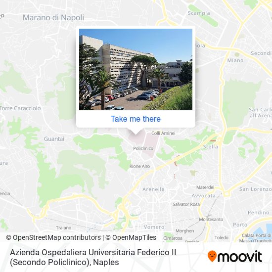 Azienda Ospedaliera Universitaria  Federico II  (Secondo Policlinico) map