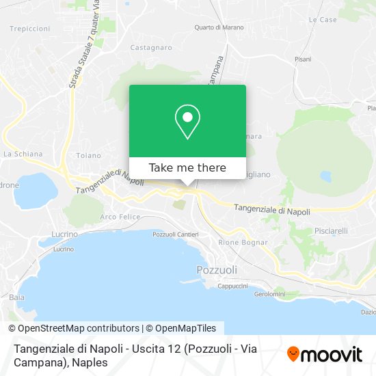 Tangenziale di Napoli - Uscita 12 (Pozzuoli - Via Campana) map