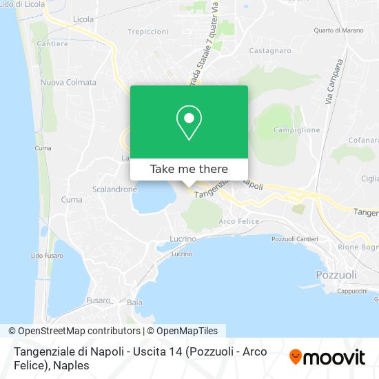 Tangenziale di Napoli - Uscita 14 (Pozzuoli - Arco Felice) map