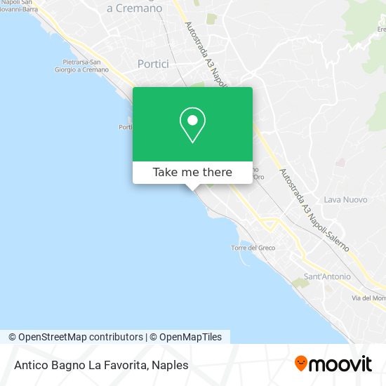 Antico Bagno La Favorita map
