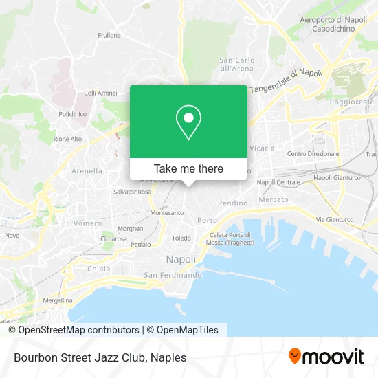 Bourbon Street Jazz Club map