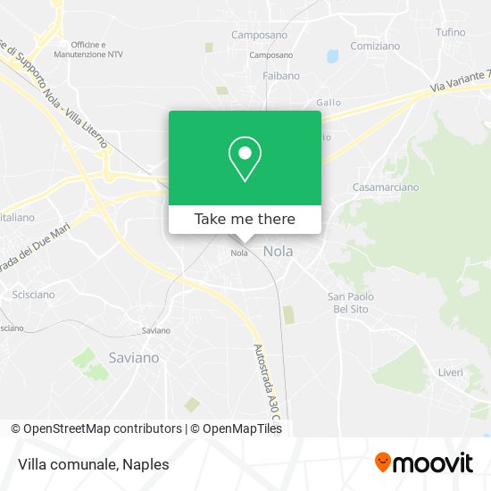 Villa comunale map
