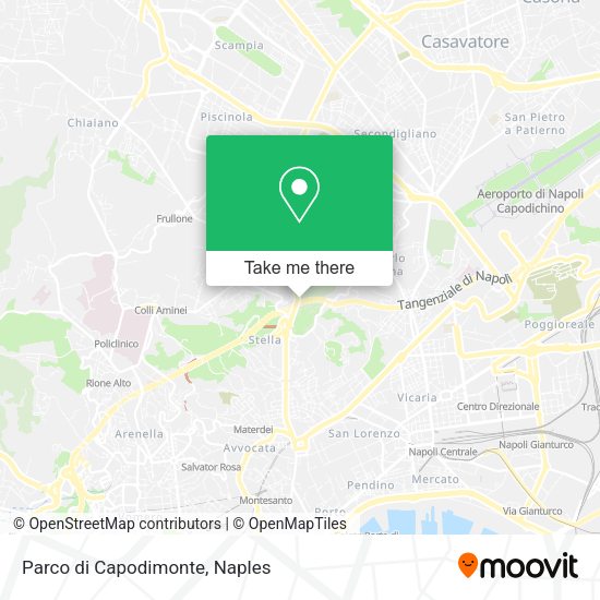 Parco di Capodimonte map