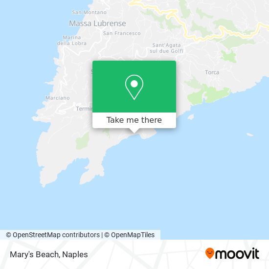 Mary's Beach map