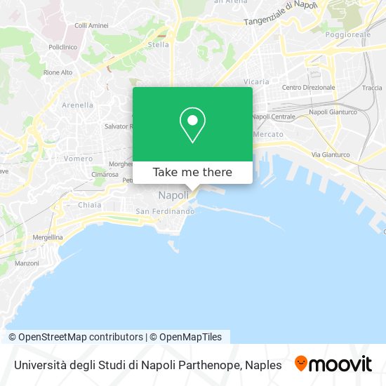 Università degli Studi di Napoli  Parthenope map