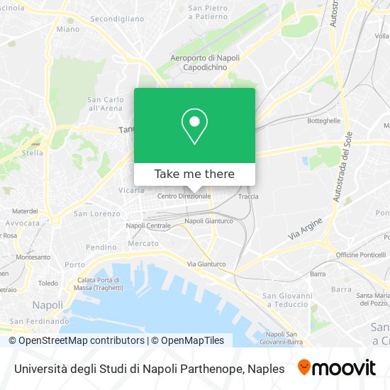 Università degli Studi di Napoli  Parthenope map