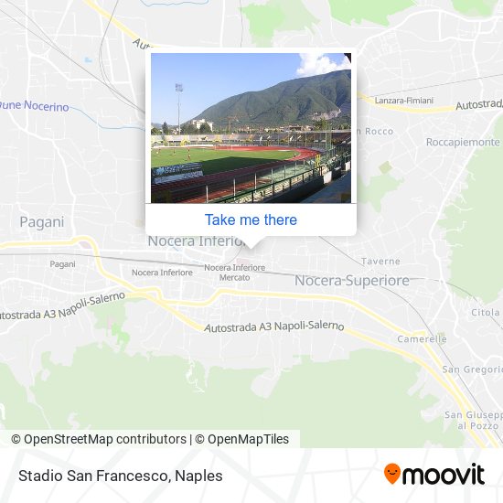 Stadio San Francesco map