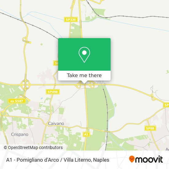 A1 - Pomigliano d'Arco / Villa Literno map
