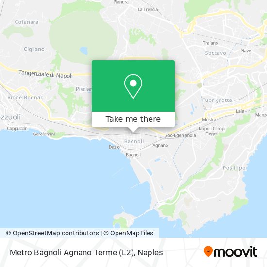 Metro Bagnoli Agnano Terme (L2) map