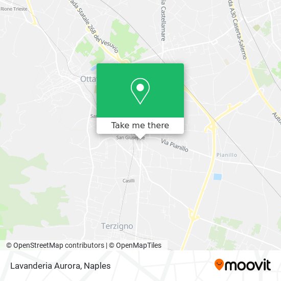 Lavanderia Aurora map