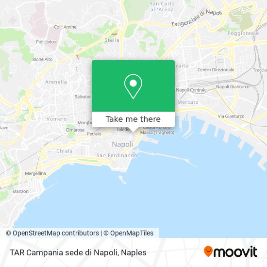 TAR Campania sede di Napoli map