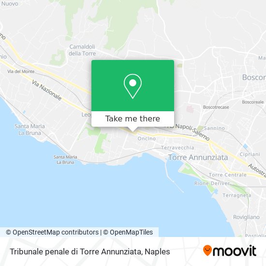 Tribunale penale di Torre Annunziata map