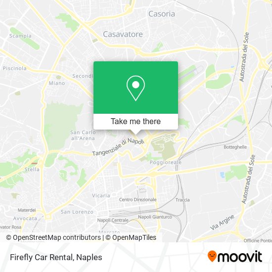 Firefly Car Rental map
