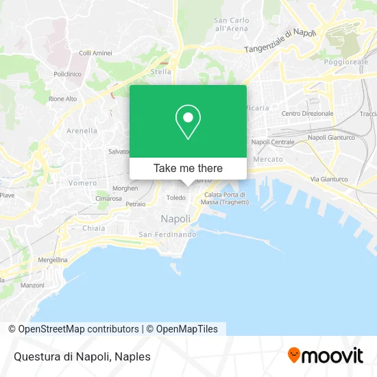 Questura di Napoli map