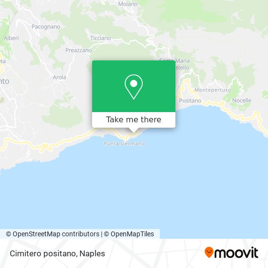 Cimitero positano map