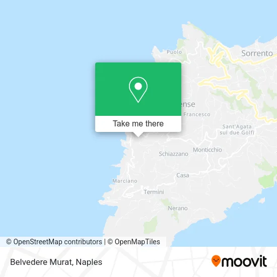 Belvedere Murat map