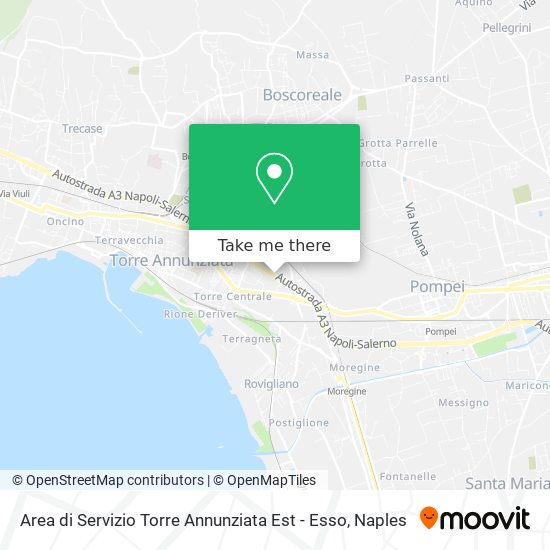 Area di Servizio  Torre Annunziata Est  - Esso map