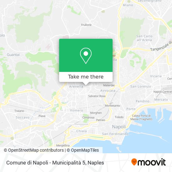 Comune di Napoli - Municipalità 5 map