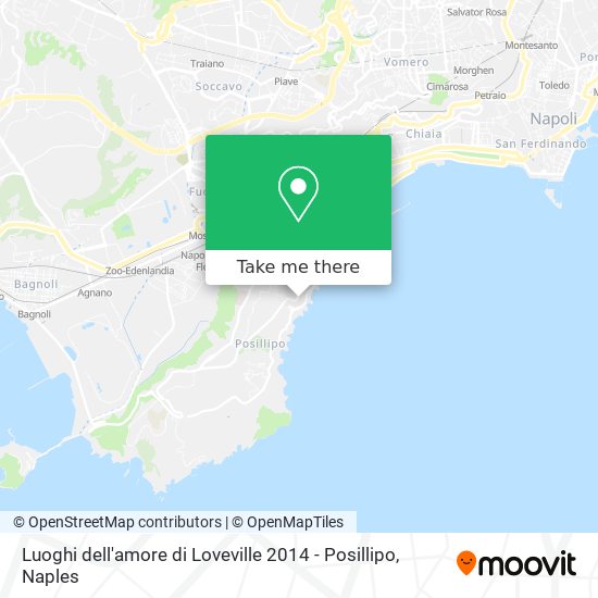 Luoghi dell'amore di Loveville 2014 - Posillipo map