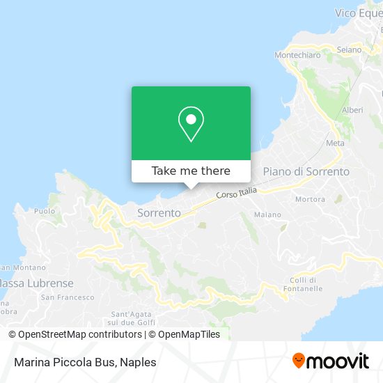 Marina Piccola Bus map
