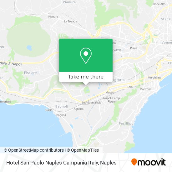 Hotel San Paolo Naples Campania Italy map