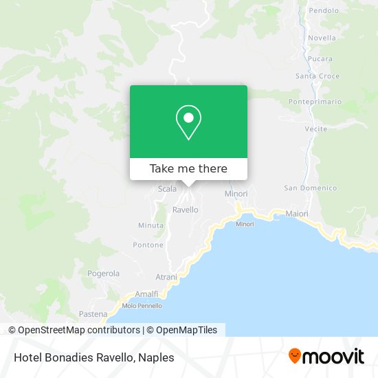 Hotel Bonadies Ravello map