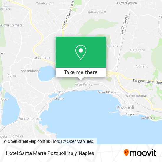 Hotel Santa Marta Pozzuoli Italy map