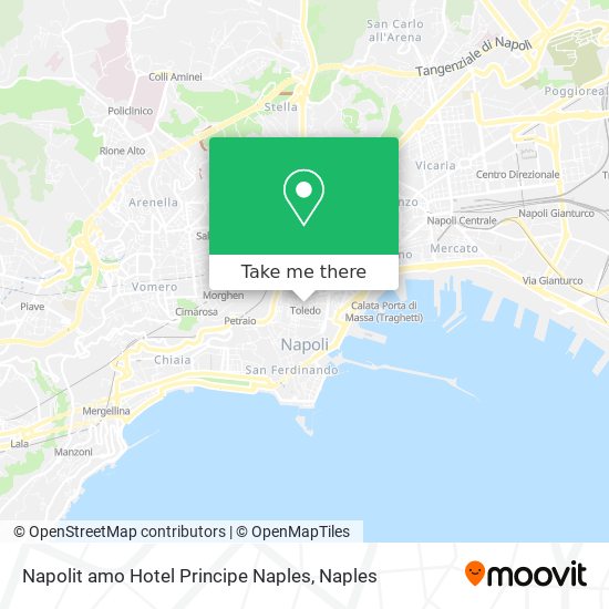 Napolit amo Hotel Principe Naples map