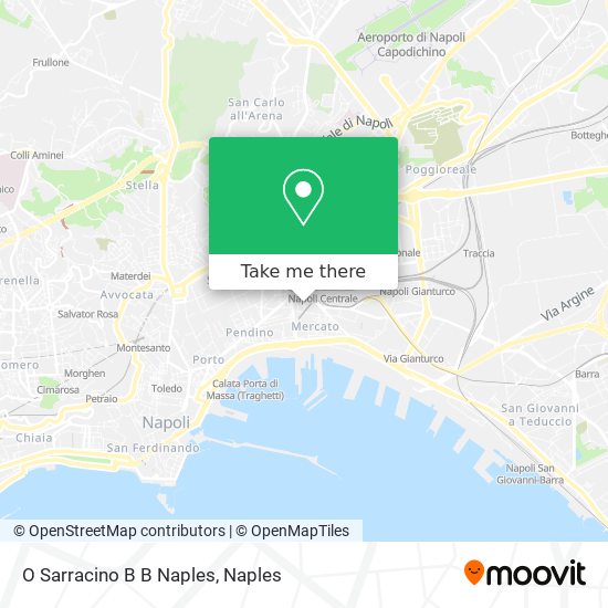 O Sarracino B B Naples map