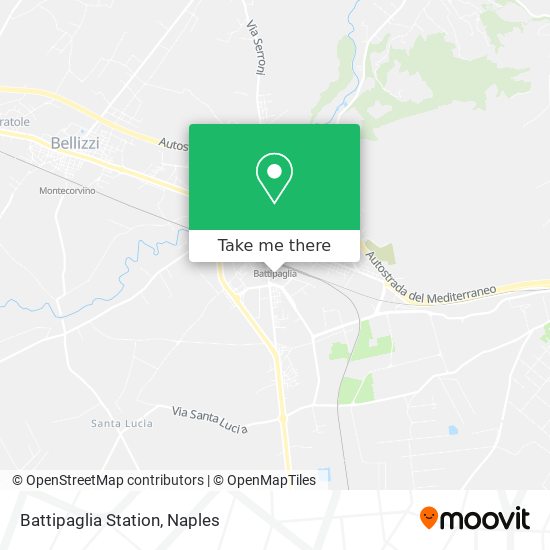 Battipaglia Station map