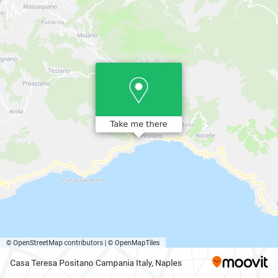 Casa Teresa Positano Campania Italy map