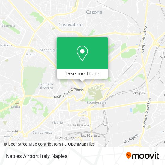 Naples Airport Italy map
