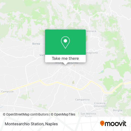 Montesarchio Station map