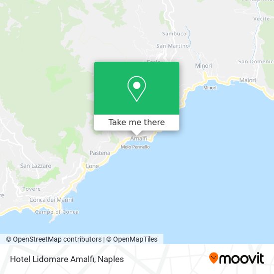 Hotel Lidomare Amalfi map
