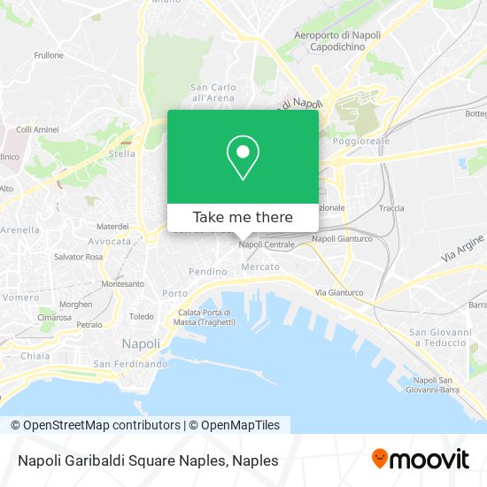 Napoli Garibaldi Square Naples map