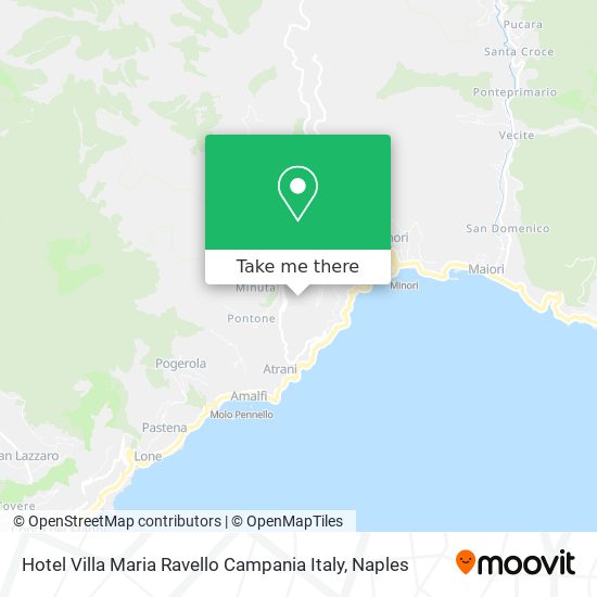 Hotel Villa Maria Ravello Campania Italy map