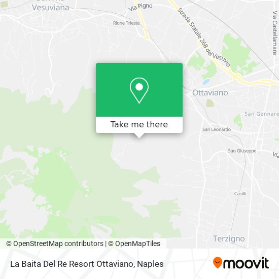 La Baita Del Re Resort Ottaviano map