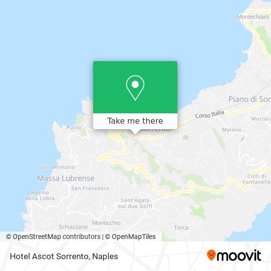 Hotel Ascot Sorrento map