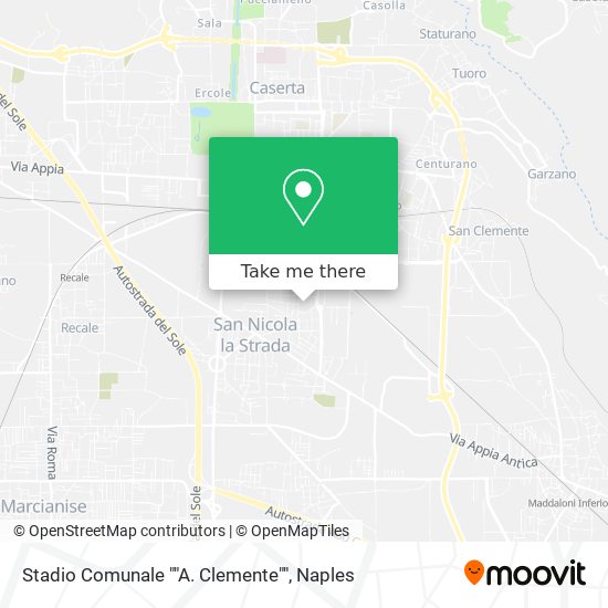Stadio Comunale ""A. Clemente"" map