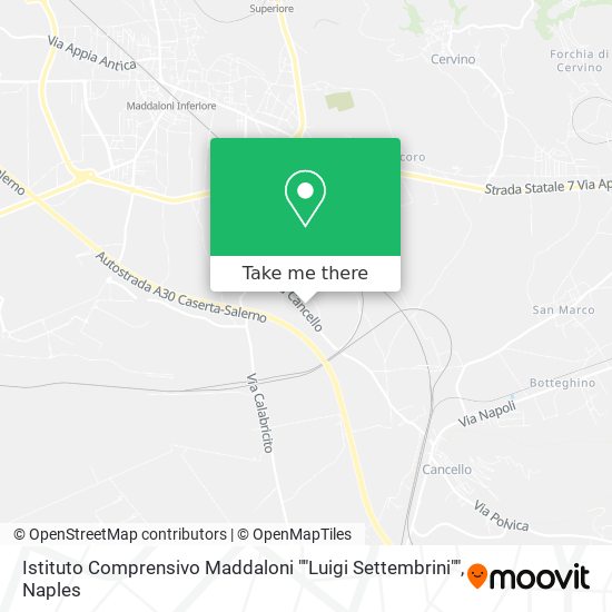 Istituto Comprensivo Maddaloni ""Luigi Settembrini"" map