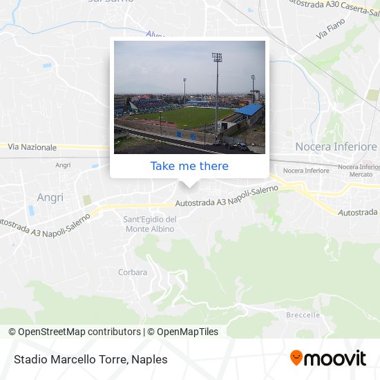 Stadio Marcello Torre map