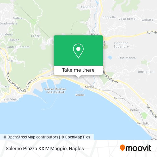 Salerno Piazza XXIV Maggio map