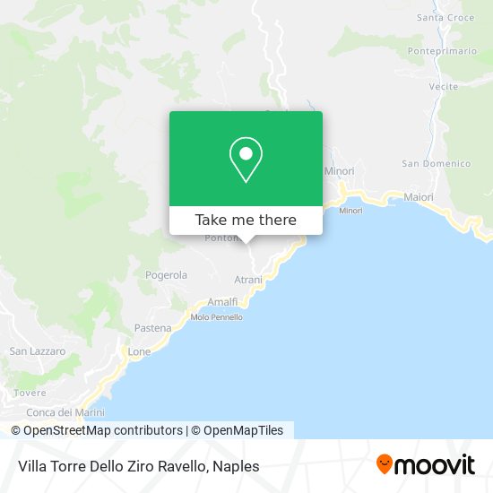 Villa Torre Dello Ziro Ravello map