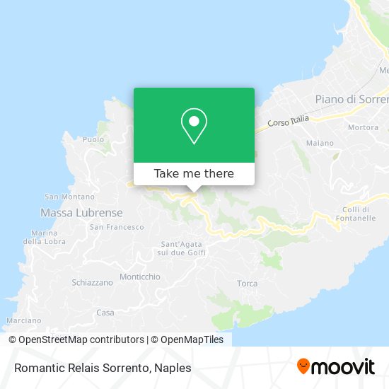 Romantic Relais Sorrento map