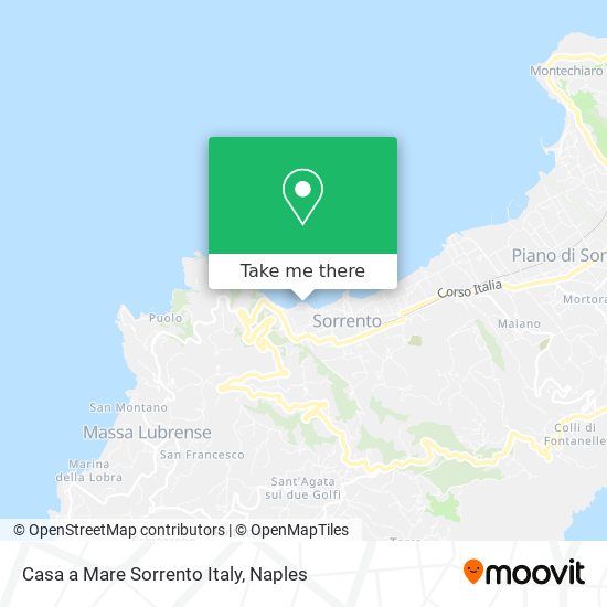 Casa a Mare Sorrento Italy map