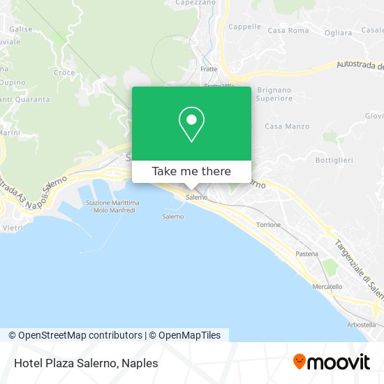 Hotel Plaza Salerno map