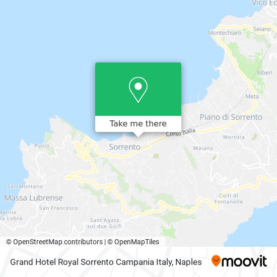Grand Hotel Royal Sorrento Campania Italy map