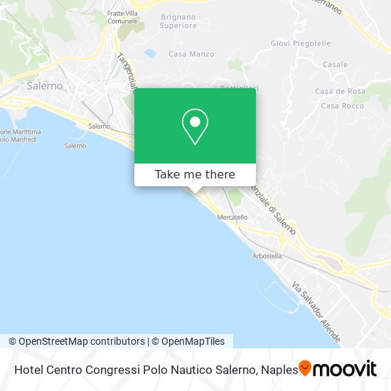 Hotel Centro Congressi Polo Nautico Salerno map